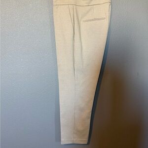 Ann Taylor Beige Houndstooth Ankle Pant
